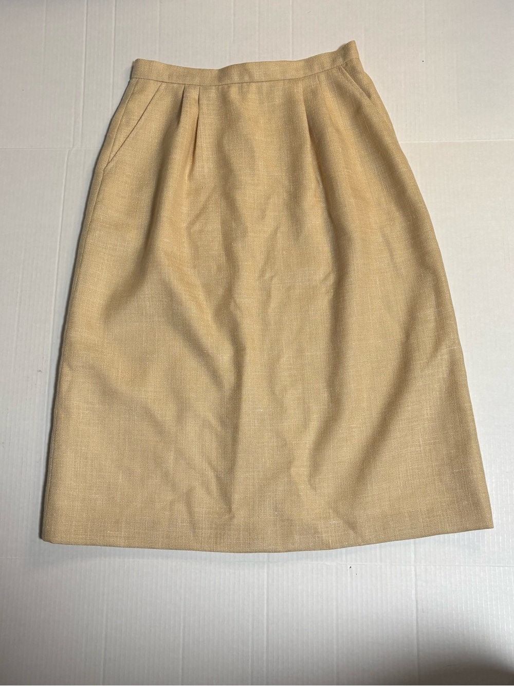 Only Soft Tan Midi Pencil Skirt
